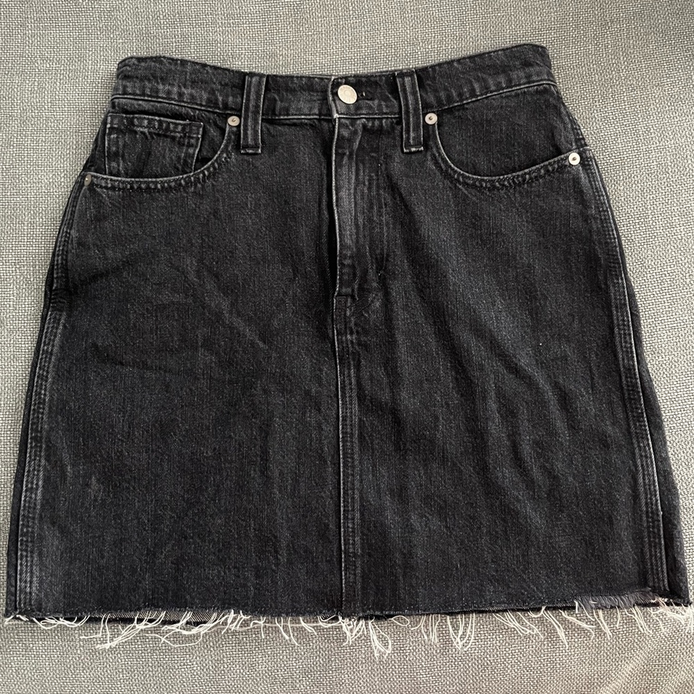 Madewell Black Denim Mini Skirt - Size 26